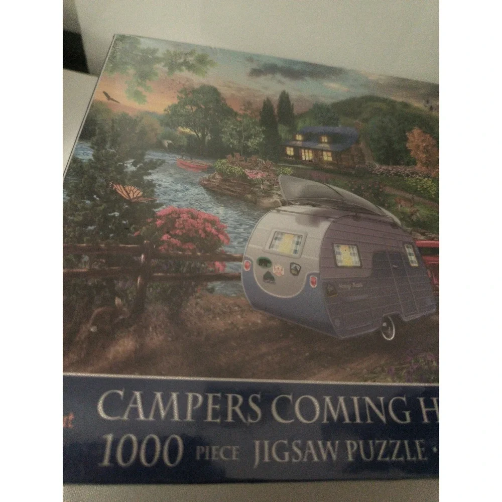 SunsOut Campers Coming Home 1000 Oversized Piece Jigsaw Puzzle Factory Sealed